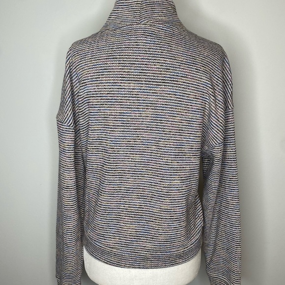 Madewell rainbow coloured turtleneck top medium - Picture 5 of 10